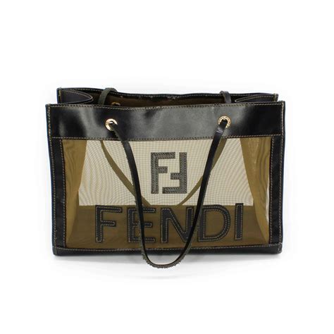 fendi mini bag black|Fendi small tote bag.